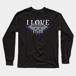 I LOVE Izard | Arkensas County Long Sleeve T-Shirt